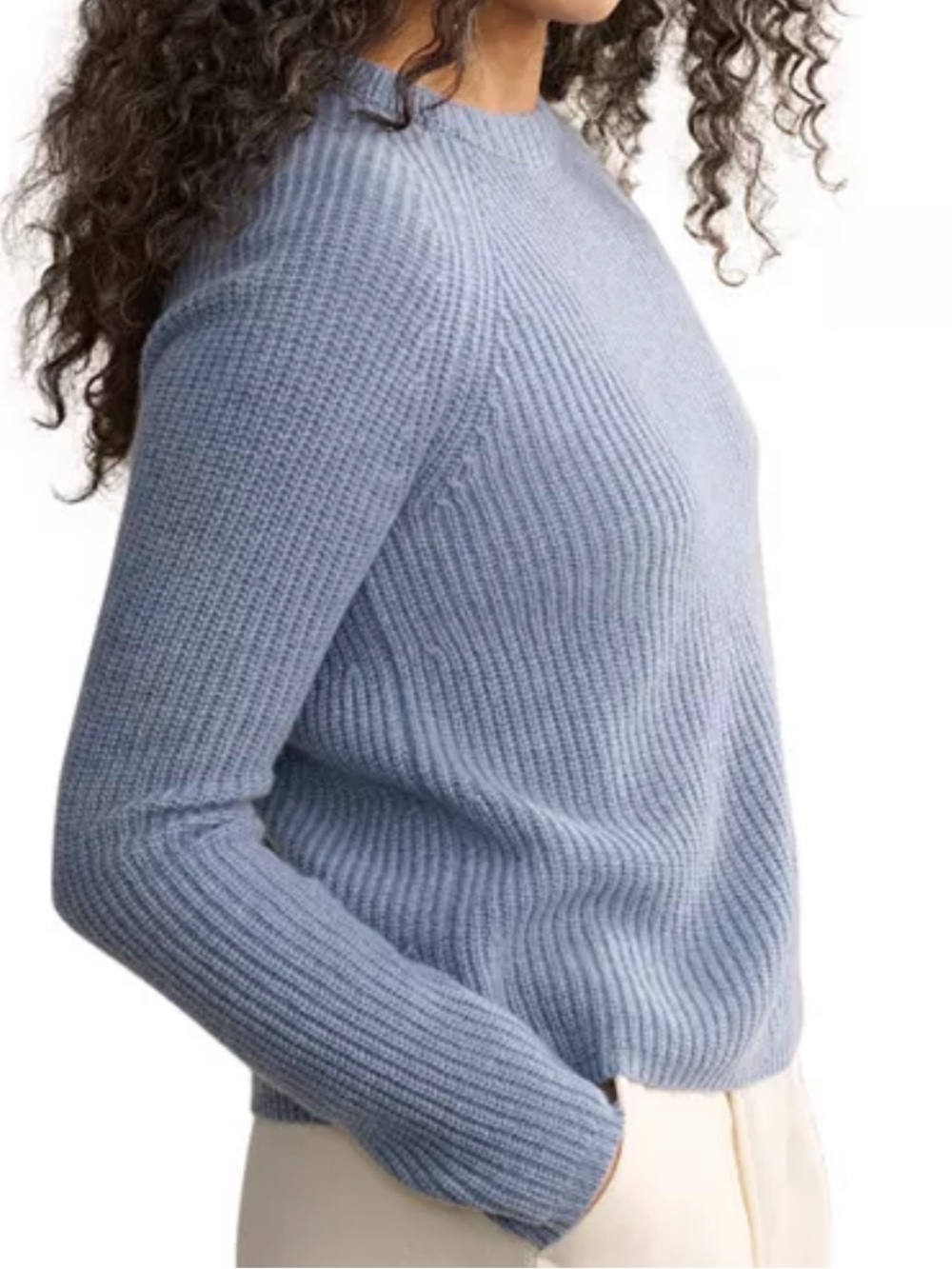 Jenni Kayne Cashmere Fisherman in Denim Size M
